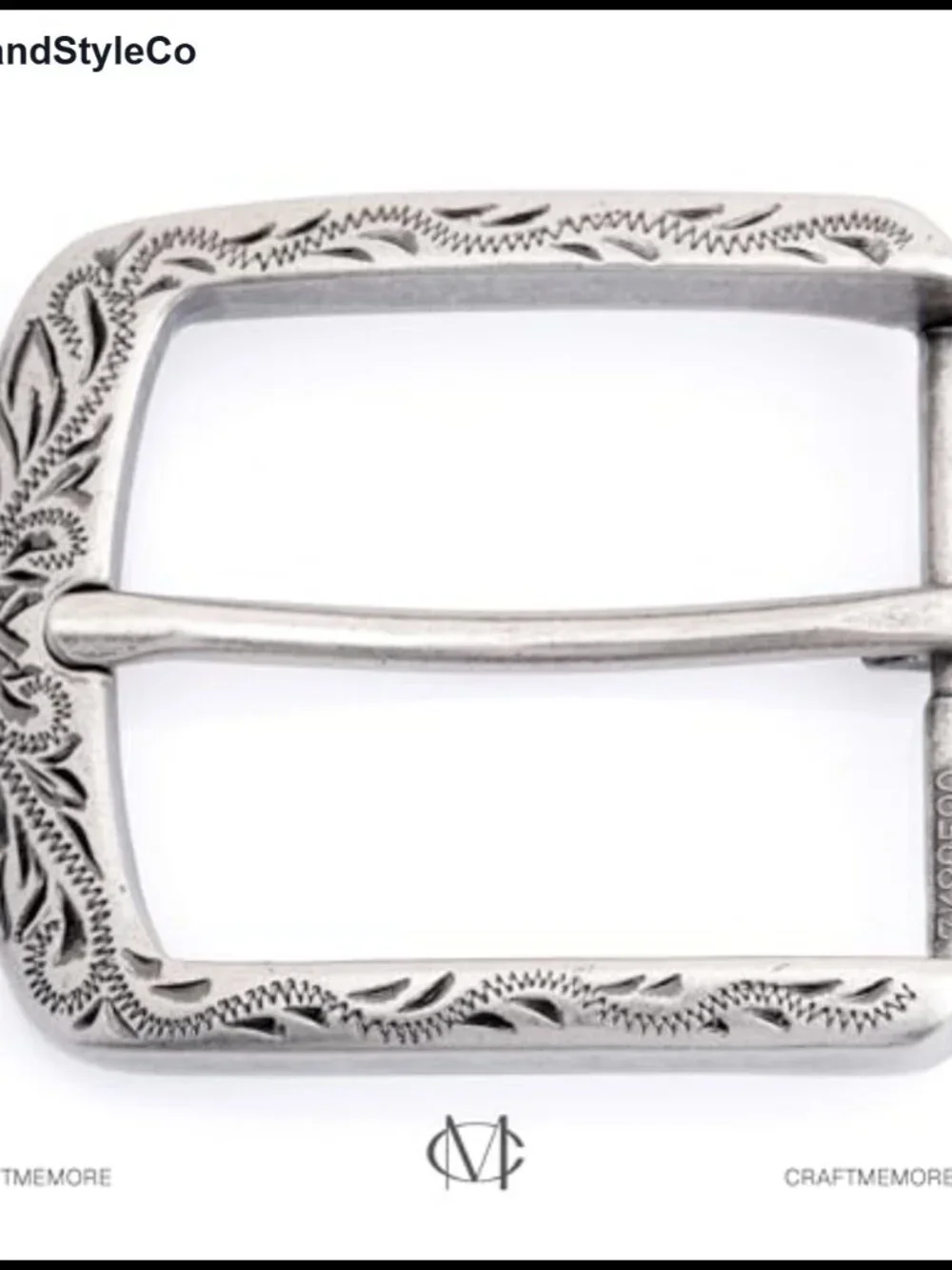 Western Floral Belt Buckle for 1.5 Inch Leather Belts